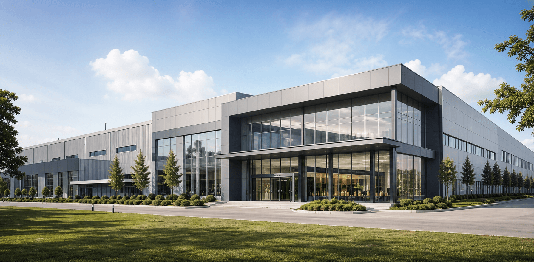 LUXFLACON glass bottle production facility