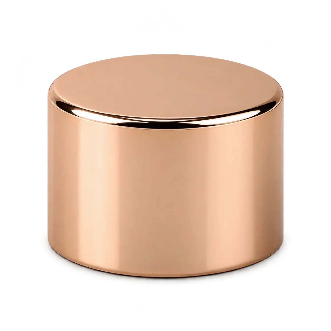 Tappo cilindrico color oro rosa — Tappo cilindrico liscio color oro rosa